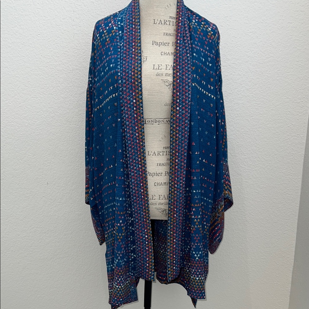 BCBG Patterned Kimono Cardigan